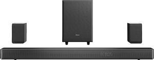 Hisense AX5125H 512Ch Sound Bar with Wireless Subwoofer 500W Dolby Atmos Bluetooth 53 EzPlay 4K HDMI Pass Through Roku Tv Ready DTSX AUXeARCOpticalUSB 2023 Model