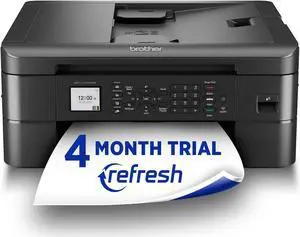 Brother MFC-J1010DW Wireless Color Inkjet All-in-One Printer with Mobile Device and Duplex Printing, Refresh Subscription and Amazon Dash Replenishment Ready