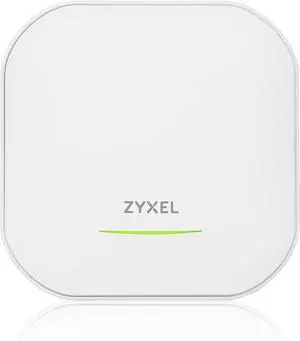 Zyxel WiFi 6E AXE5400 2.5G Multi-Gigabit Business AP | Bandflex 2.4Ghz and 5Ghz or 6Ghz Operation | 1 GbE Passthru| Mesh, Seamless Roaming, Captive Portal | Hybrid Cloud | POE+ Support | NWA220AX-6E