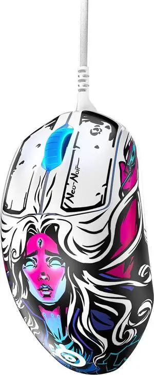 SteelSeries Prime FPS Gaming Mouse  18,000 CPI TrueMove Pro Optical Sensor  5 Programmable Buttons  Magnetic Optical Switches  Brilliant Prism RGB Lighting - Neo Noir