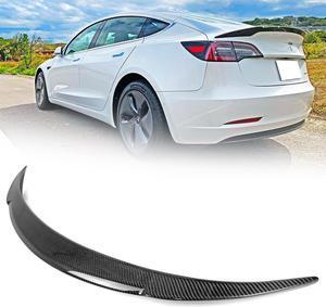 2017-2022 Fit For Tesla Model 3 Sedan Trunk Spoiler Wing DTO Style Carbon Fiber
