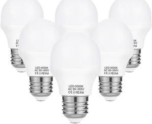 WELLHOME 6PCS 40W Equivalent Light Bulb,4W Led Bulbs 3000K Daylight, A15 LED Lights E26 Base, Ceiling Fan Light Bulb,120V 40w Appliance Bulb,Non-Dimmable