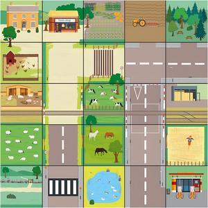 TTS Countryside Mat for Bee-Bot and Blue-Bot, Coding Floor Robot Accessory Mats, Educational STEM Learning & Teaching Programming Robots Playmats Accessories