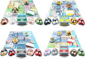 TTS World Mat Bundle for Bee-Bot or Blue-Bot Educational Programmable Floor Robot Toy for Kids STEM Learning Playset Toy for Children, Includes Play Mats and Activity Tins