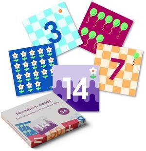 Primo Thematic Number Cards for Cubetto Transparent Pocket Mat | STEM Educational Programming Robot Activity Cards Set