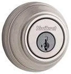 Kwikset 980 Deadbolt - Keyed One Side - featuring SmartKey Satin Nickel Kwikset 980 Deadbolt - Keyed One Side - featuring SmartKey Satin Nickel