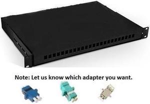 24 Fibers Patch Panel, Rack Mounted Fiber Optic Terminal Box,24 Core fiber patch panel