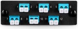 Panduit FAP6WAQDLCZ Compatabile Fiber Adapter Panel with 6 LC Duplex Adapters