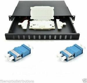 Fiber Patch Panel,12 Fibers Rack Mount ,Terminal box with LC adapter
