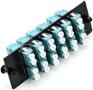 PANDUIT FAP12WAQDLCZ Compatible Fiber Adapter Panel 12 LC Duplex OM3/om4