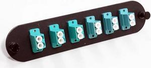 CCH-CP12-E4 Compatible Fiber Adapter Panel with 6 LC Duplex MM OM3/om4 Adapters