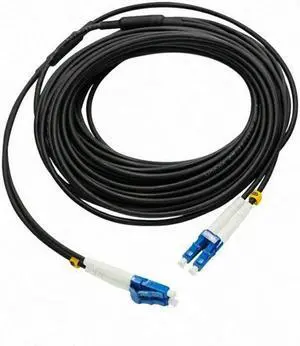 50M LC-LC Duplex Armored Fiber Patch Cable for conduit, underground, outdoor - IN STOCK