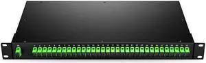 1 x 32 PLC Fiber Splitter, 1U 19" Rack Mount, SC/APC, Singlemode