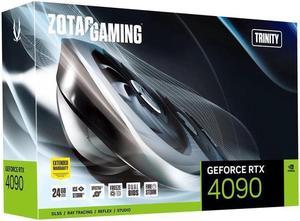 ZOTAC GAMING GeForce RTX 4090 Trinity 24GB GDDR6X 384-bit 21 Gbps PCIE 4.0 Gaming Graphics Card, IceStorm 3.0 Advanced Cooling, SPECTRA 2.0 RGB Lighting, ZT-D40900D-10P