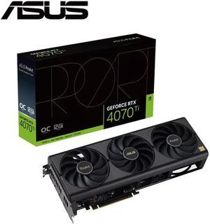 ASUS ProArt GeForce RTX 4070 Ti 12GB OC overclocked GDDR6X graphics card offers an elegant and minimalist style providing creators with excellent graphics performance