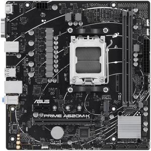 ASUS PRIME A620M-K-CSM AMD A620 micro-ATX Motherboard, DDR5, Supports PCIe 4.0 Graphics and PCIe 4.0 M.2, DisplayPort, HDMI, VGA, USB 3.2 Gen 1 Type-A, SATA 6 Gbps, Aura Sync