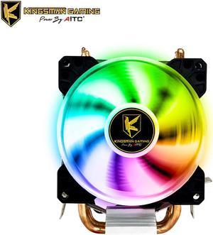 KINGSMAN A-X003 Heatpipes RGB CPU Cooler 90mm CPU Cooling Fan PC Cooler