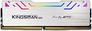 KINGSMAN RGB 8GB 288-Pin PC RAM DDR4 3200 (PC4 25600) Desktop Memory Model-White