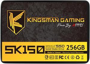 AITC KINGSMAN SK150 2.5" 256GB Performance Boost SATA III 3D NAND Internal Solid State Drive (SSD)