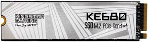 KINGSMAN KE680 M.2 NVMe PCIe Gen4*4 2280 2TB Internal Solid-State Drive (SSD) / Works with PC and PS5 / R/W Up to 7,400/6,600/s MB/s