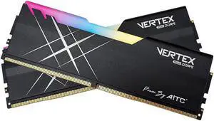 AITC KINGSMAN VERTEX RGB Series DDR5 32GB (2 x 16GB) 288-Pin PC RAM 6800 (PC5 54400) Desktop Memory Model XMP-BLACK