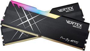 AITC KINGSMAN VERTEX RGB Series DDR5 32GB (2 x 16GB) 288-Pin PC RAM 6000 (PC5 48000) Desktop Memory Model XMP-BLACK
