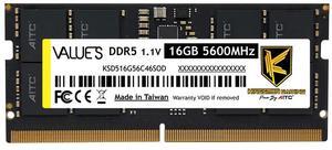 KINGSMAN 16GB 262-Pin DDR5 SO-DIMM DDR5 5600 (PC5 44800) Laptop Memory Model