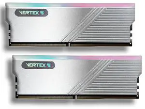 AITC KINGSMAN VERTEX5 48GB (2 x 24GB) 288-Pin PC RAM DDR5 8400 CUDIMM (PC5 67200) RGB Desktop Computer Gaming Memory - SILVER