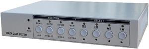 BENESTON 4 Channel 4CH Color Quad System Video Splitter CCTV DVR Camera Processor Remote Control / Security / Taiwan / 4CH QUAD Processor