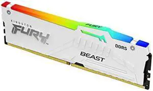 Kingston 32GB 5600MT/s DDR5 CL40 DIMM (Kit of 2) FURY Beast White RGB XMP Kingston 32GB 5600MT/s DDR5 CL40 DIMM (Kit of 2) FURY Beast White RGB XMP