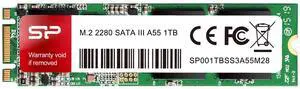 Silicon Power 1TB A55 M.2 SATA M+B Key SSD Internal Solid State Drive 2280 SU001TBSS3A55M28AB