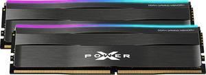 Silicon Power DDR4 16GB (8GBx2) Zenith RGB RAM Gaming 3200MHz (PC4 25600) 288-pin C16 1.35V UDIMM Desktop Memory Module - Low Voltage SP016GXLZU320BDD