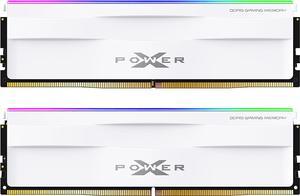 Silicon Power DDR5 32GB (2x16GB) Zenith RGB 6000MHz (PC5-48000) 288-pin CL30 1.35V UDIMM Desktop Memory Module RAM SU032GXLWU60AFDHSW White