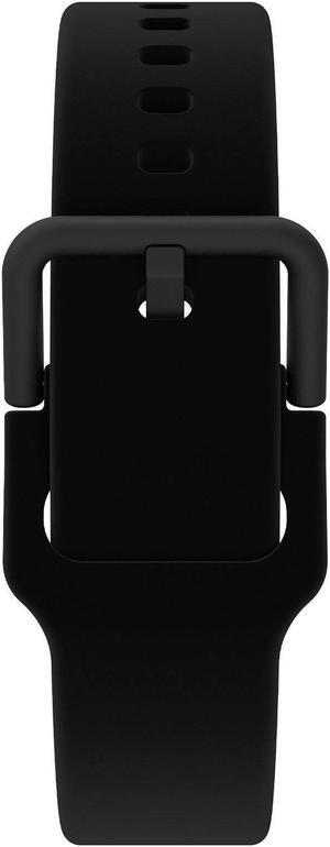 iTouch Air 3 44mm Extra Interchangeable Strap, Replacement Smartwatch Straps, Silicone Straps For Smartwatches Compatible with iTouch Air 3 (Black Silicone)