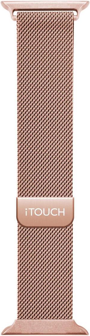 iTouch Air 3 40mm/Sport 3 Extra Interchangeable Strap, Replacement Smartwatch Straps, Mesh Straps For Smartwatches Compatible with iTouch Air 3/Sport 3 (Narrow Rose Gold Mesh)