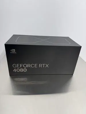 NVIDIA GeForce RTX 4080 Founders Edition Graphics Card 16GB GDDR6X - Titanium and Black