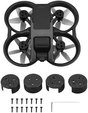 Motor Cap Engine Protector for DJI Avata Motor Cover Aluminum Alloy Motor Dust-proof Protective Cover Accessory for DJI Avata Black
