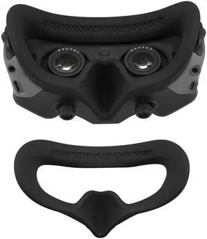 Avata Goggles 2 Eye Mask Silicone Protective Cover Headband Strap for DJI Avata G2 VR Glasses Accessories Black