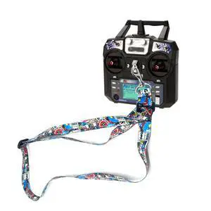 Wtohoby RC Transmitter Lanyard Strap Neck for Radio link RC8X/AT10II/AT9S/AT9S Pro/RC6GS V3/RC4GS V3/T8FB/X4/X6/T12D/T16D, Compatible with FLYSKY FS-I6/FS-I6S/FS-i6X Remote Controller Transmitters