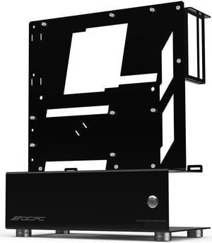 OCPC Micro M-ATX Open Chasis M-ATX Pc case Supports for ATX Power Supplies, M-ATX Motherboards Complex and Expandable Systems and 3 Slots GPUs (Black)