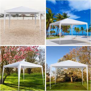 QXDRAGON 10' x 10' Canopy Tent Party Wedding Tent BBQ Pavilion Canopy Cater Events (without Sidewalls), White