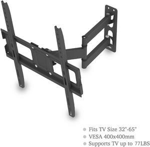 QXDRAGON Full Motion TV Wall Mount Bracket Tilt Swivel for LED LCD 32" 37" 40" 42" 46" 47" 50" 55" 60" 65"