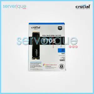 Crucial CT2000T705SSD3 T705 2TB PCIe Gen5 NVMe TLC M.2 2280 Internal SSD Crucial CT2000T705SSD3 T705 2TB PCIe Gen5 NVMe TLC M.2 2280 Internal SSD