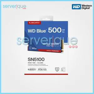 SanDisk WD Blue WDS500G5B0E SN5100 500GB NVMe M.2 2280 PCIe Gen 4.0 Internal SSD SanDisk WD Blue WDS500G5B0E SN5100 500GB NVMe M.2 2280 PCIe Gen 4.0 Internal SSD