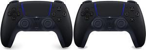 2 Pack Sony PlayStation 5 DualSense Wireless Controller - Midnight Black