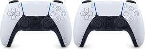 2 Pack Sony PlayStation 5 DualSense Wireless Controller - Glacier White