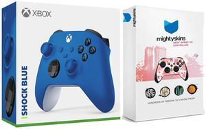 Xbox Wireless Controller for Series X, Series S, Windows with MightySkins Custom Skin Code - Shock Blue
