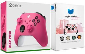 Xbox Wireless Controller for Series X, Series S, Windows with MightySkins Custom Skin Code - Deep Pink