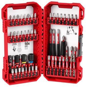 Milwaukee 48-32-4010 SHOCKWAVE Impact Duty Alloy Steel Screw Driver Bit Set - 54 Piece Set