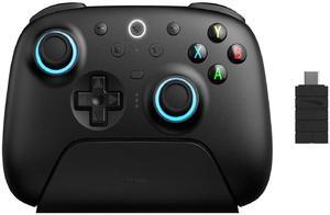 8BitDo Ultimate 2 Bluetooth Wireless Controller with Hall Effect Triggers, TMR Joysticks and Integrated Charging Dock - Black - 81HE02